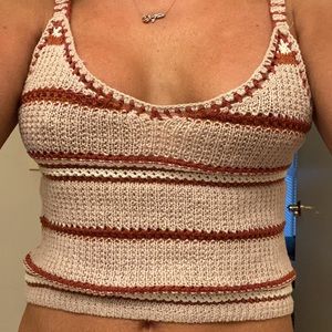 American Eagle crotchet crop top